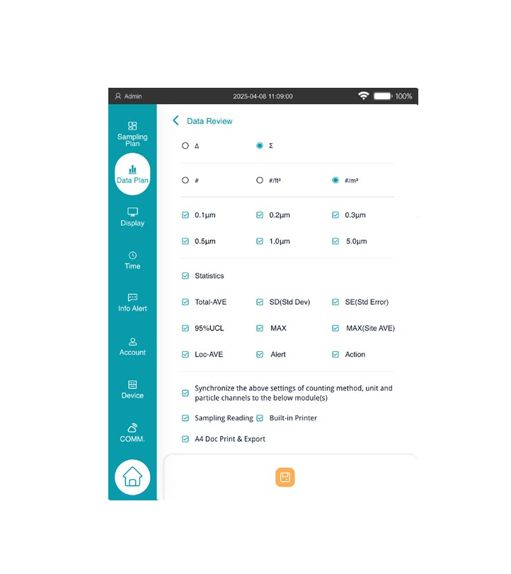 0.1µm Luftpartikelzähler (28.3 L/min) A030